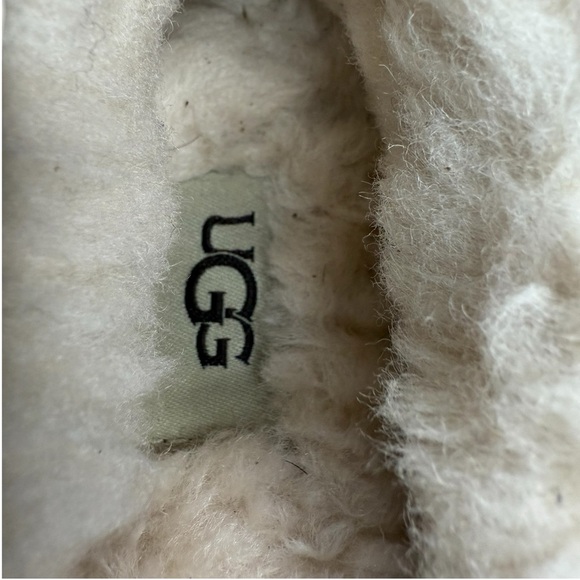 New Ugg Dakota Slip On Brown Suede Sheepskin Shearling Sherpa Loafers Size 8 - Picture 7 of 11